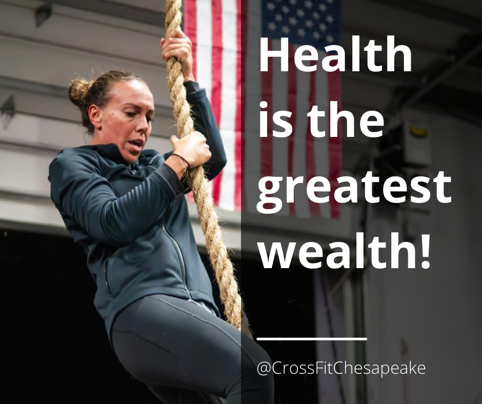 Health is our greatest wealth